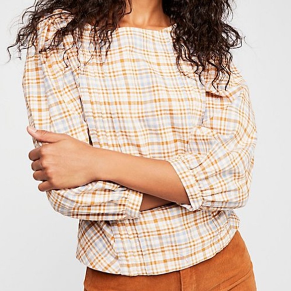 Free People Tops - Free People Runaway In Love Button Down Back